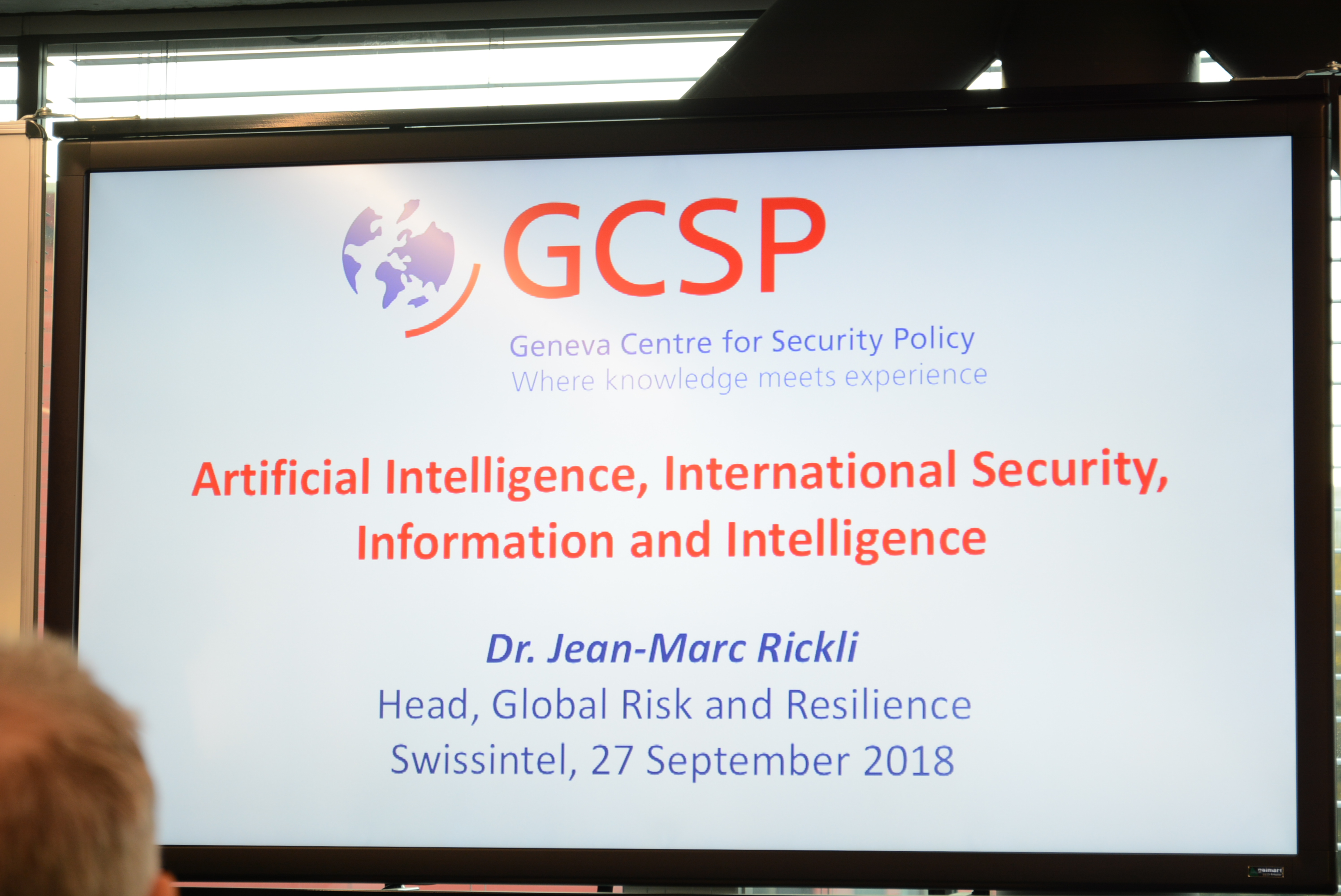 Swissintell Event Artificial Intelligence GCSP